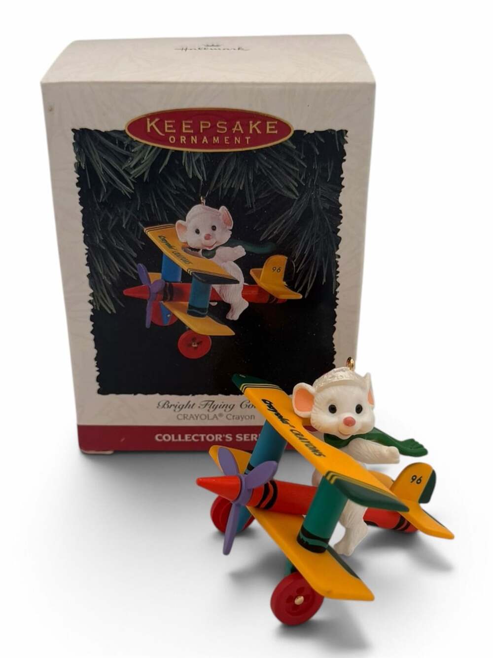 Hallmark Bright Flying Colors Crayola Crayon Ornament 1996